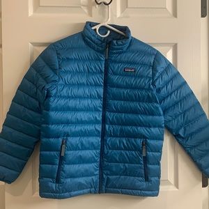 Patagonia Blue Kids XL Puffer Coat